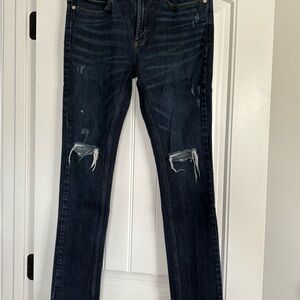 PacSun Dark Blue Distressed Skinny Jeans